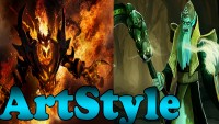 Dota 2 - ArtStyle Plays Necrophos And Shadow Fiend - Ranked Match Gameplay!