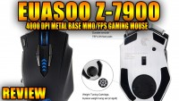 EUASOO Z-7900 4000 DPI Metal Base MMO/FPS High Precision Optical Gaming Mouse Review!