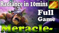 Dota 2 - Meracle- Radiance in 10mins - Full Game - Ranked Match